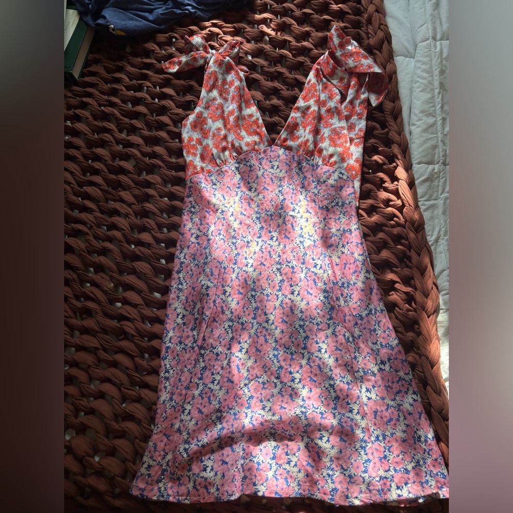 VRG GRL Post Cards from Venice Bias Cut Mini Dress